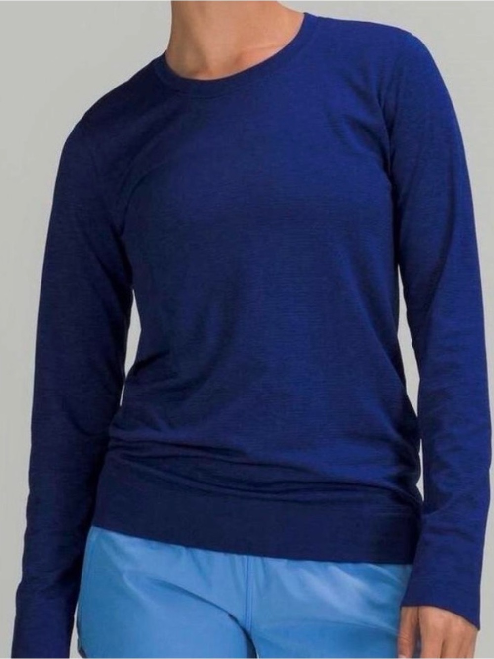 Swiftly Relaxed Long Sleeve- Deep Sea Blue